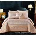 Family Chemical Fiber Quilt Luxury bed set